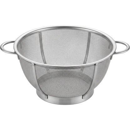 Xaora Footed Fine-Mesh Draining Colander 28 cm Stainless Steel - Product view