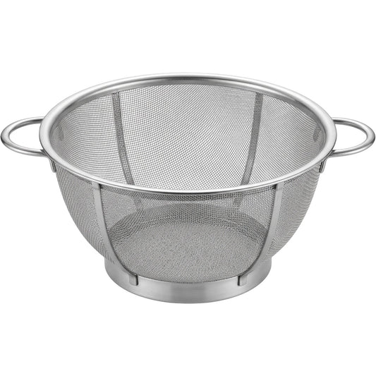 Xaora Footed Fine-Mesh Draining Colander 28 cm Stainless Steel - Product view