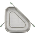 Xaora Triangular Sink-Corner Mesh Draining Basket 32 cm Stainless Steel Sage - Product view